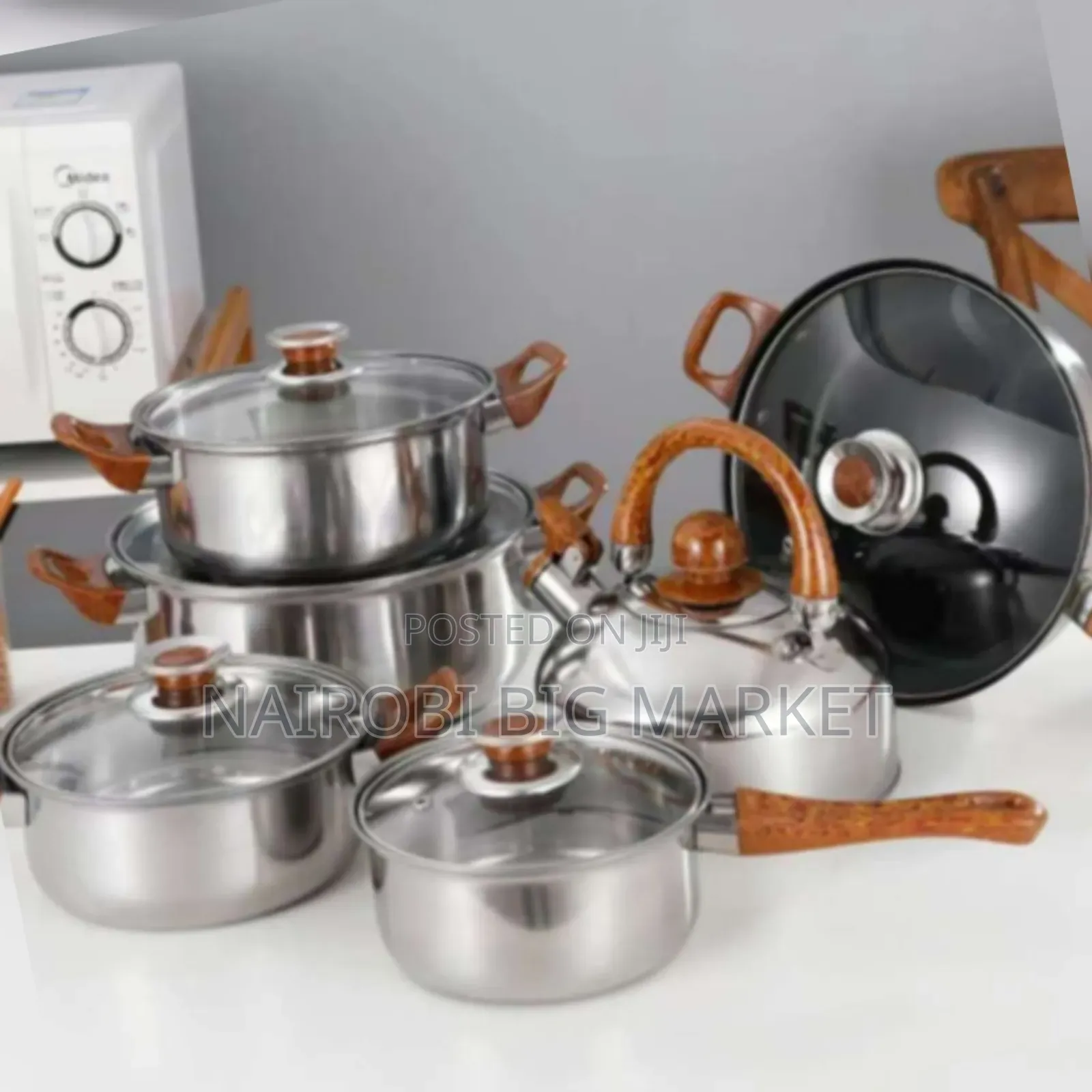 12pcs Stainless Cookware With Kettle