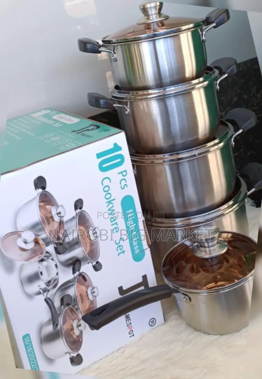 10 PCs Jp Stainless Cookware
