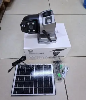 V380 WiFi Dual Lens Two Screens Wireless Solar Security Camera