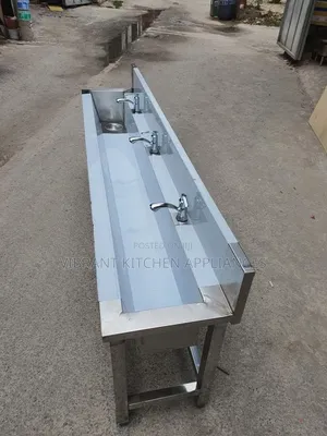 Commercial 3-Tap Hand Wash Sink
