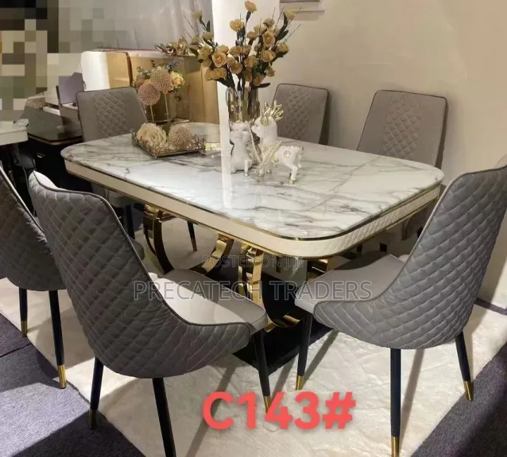 6 Sitter Executive Modern Advanced Marble Dinning Table