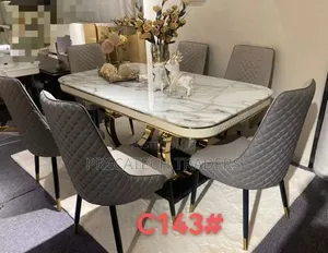 6 Sitter Executive Modern Marble Dinning Table