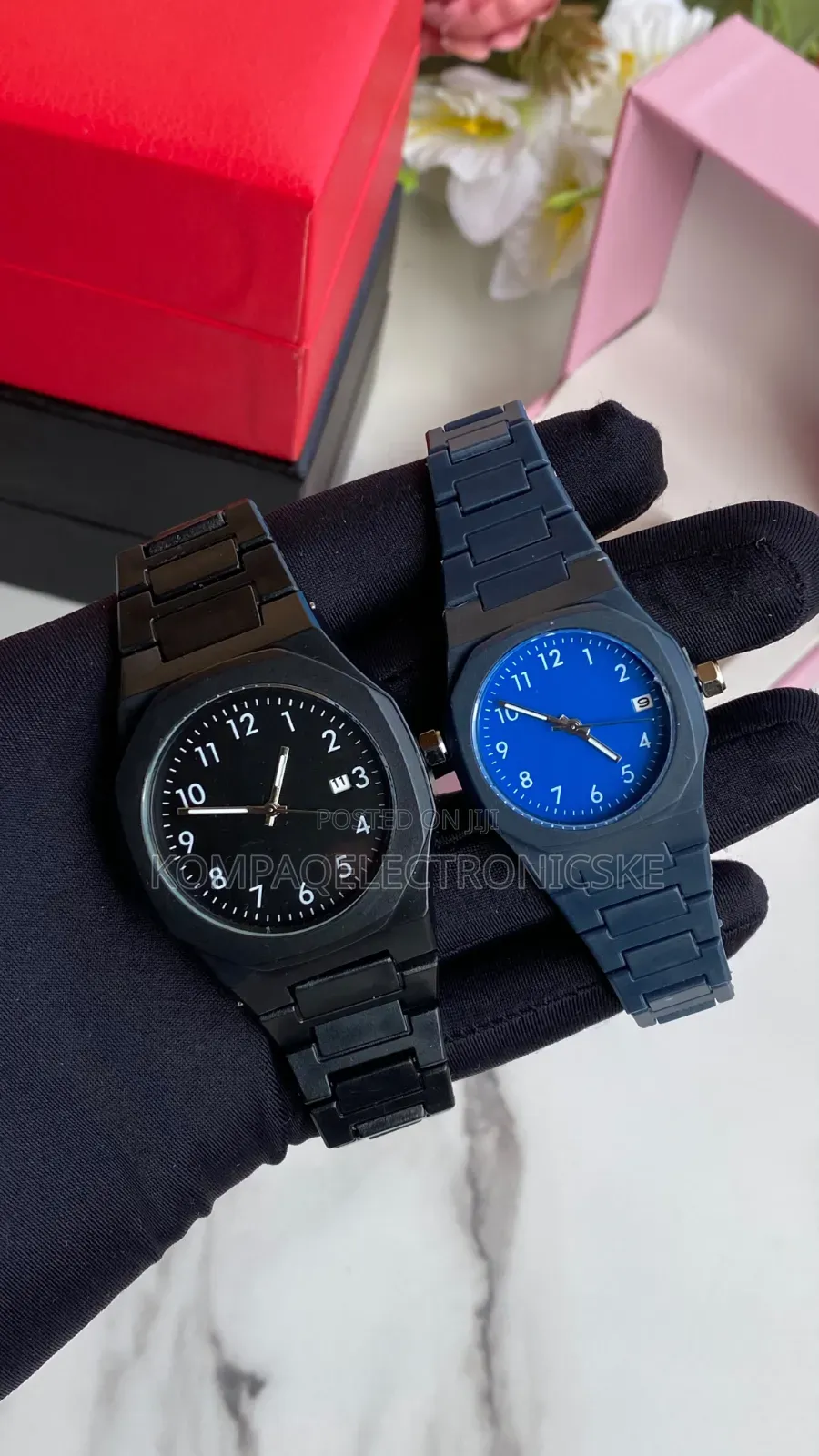 Polycarbon Couples Sets Executive Designer Fashion Watches Plus Box