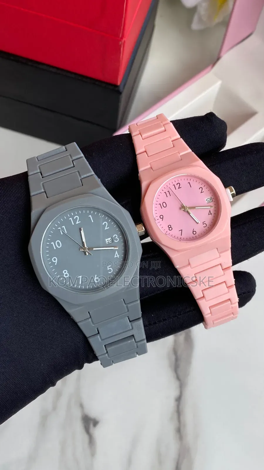 Polycarbon Couples Sets Executive Designer Fashion Watches Plus Box