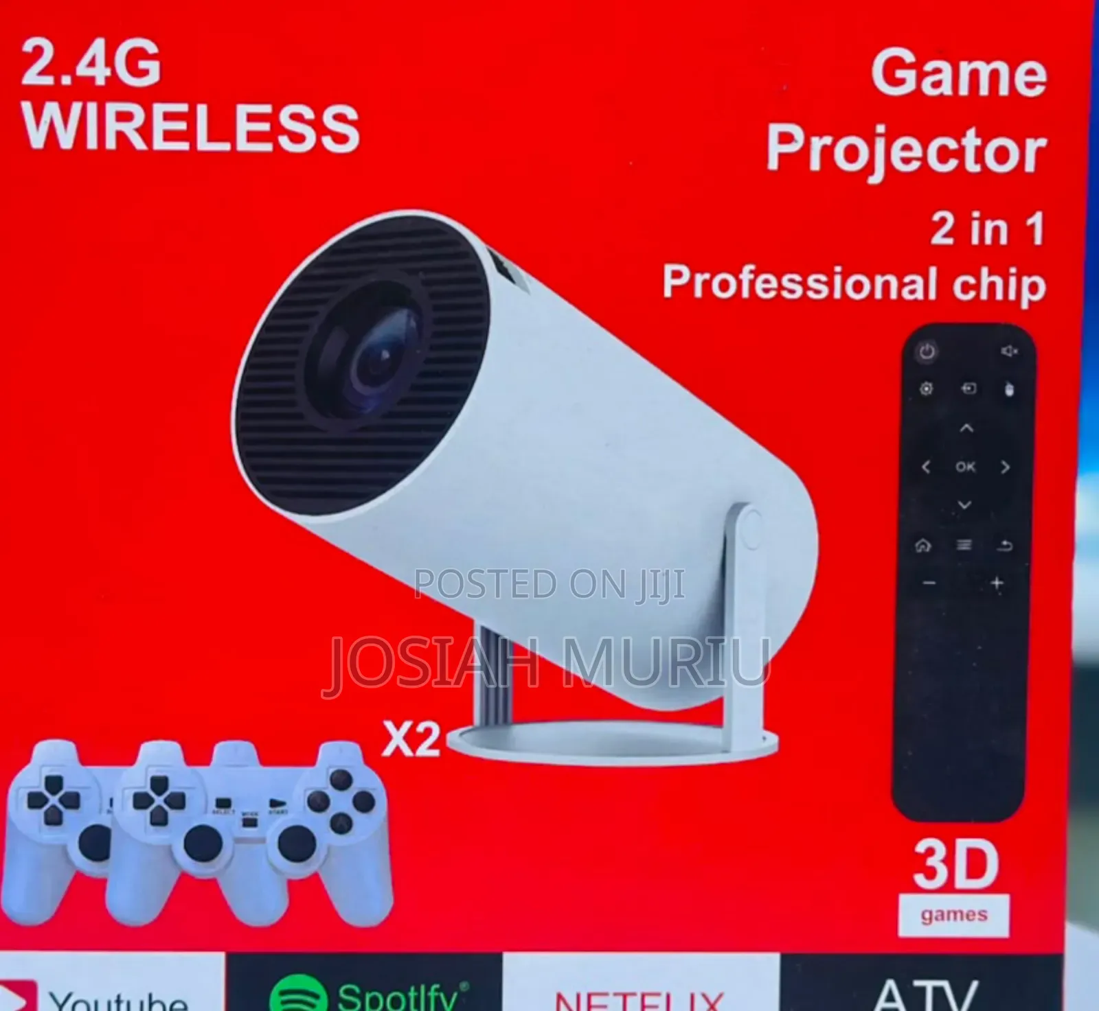 2.4 G Wireless Game Projector