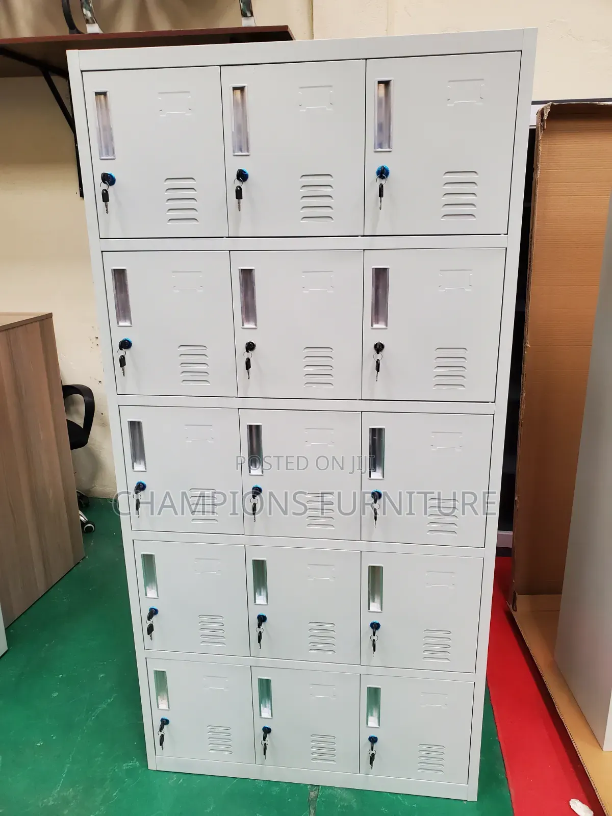 15 Doors Metal Lockers Cabinet With Locks