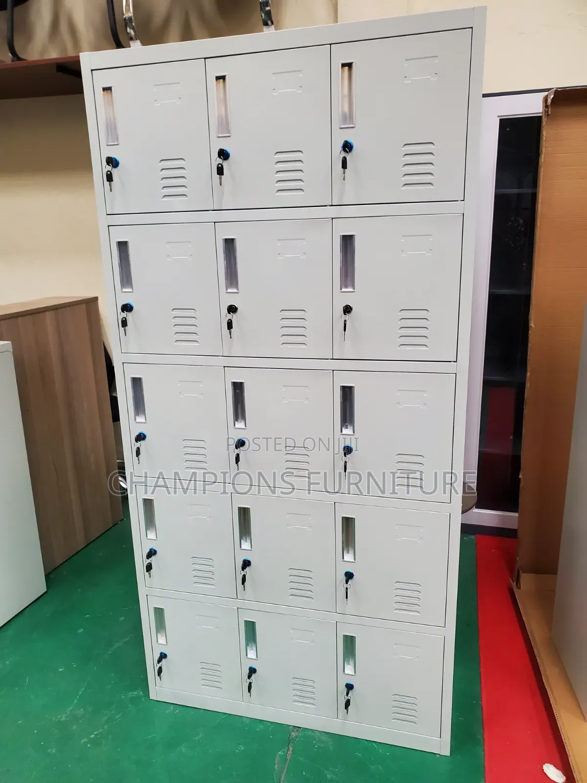 15 Doors Metal Lockers Cabinet With Locks