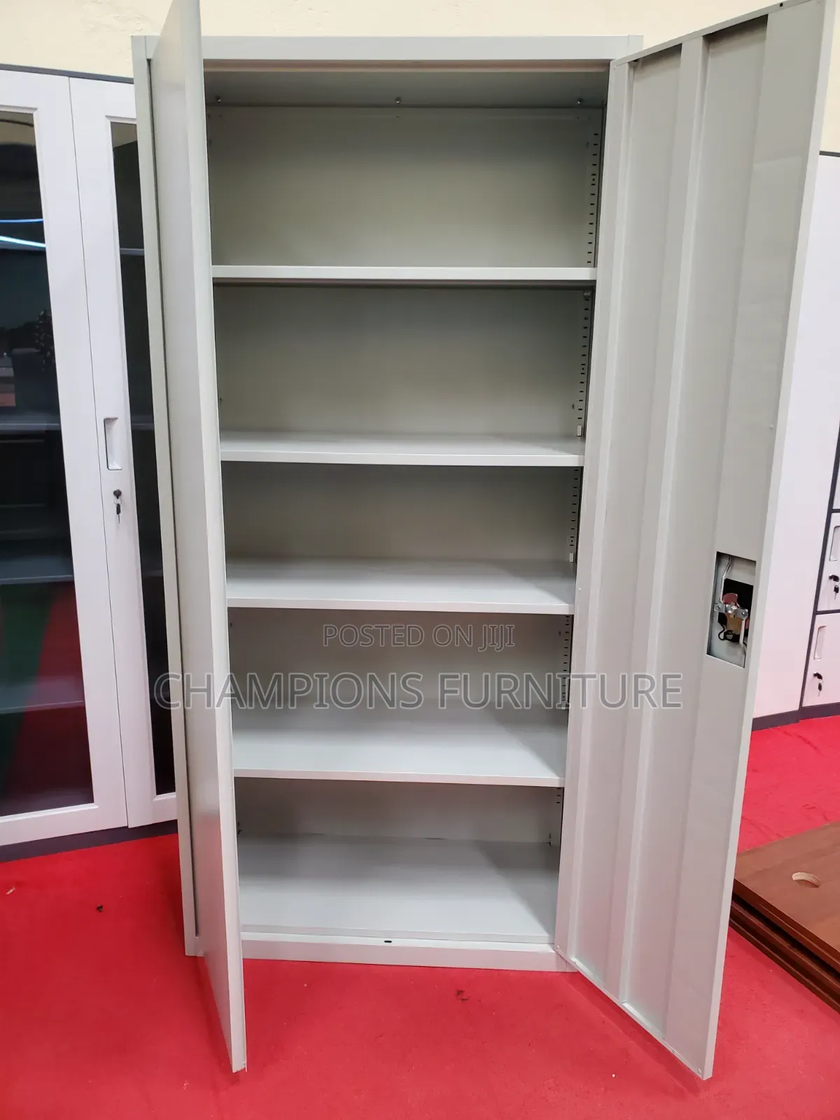 Heavy Duty 2-Door Filing Cabinet With Lock