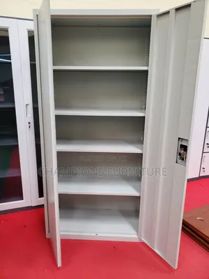 Heavy Duty 2-Door Filing Cabinet With Lock