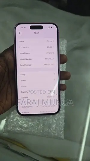 New Apple iPhone 16 128 GB Pink