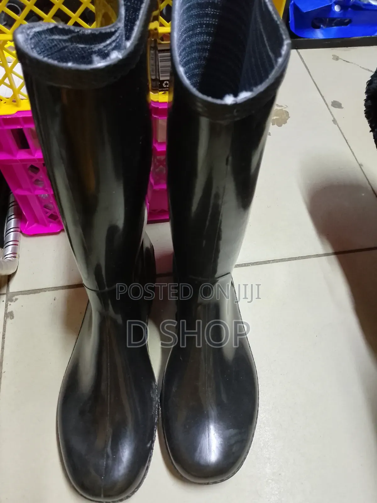 High Quality Black Gumboots