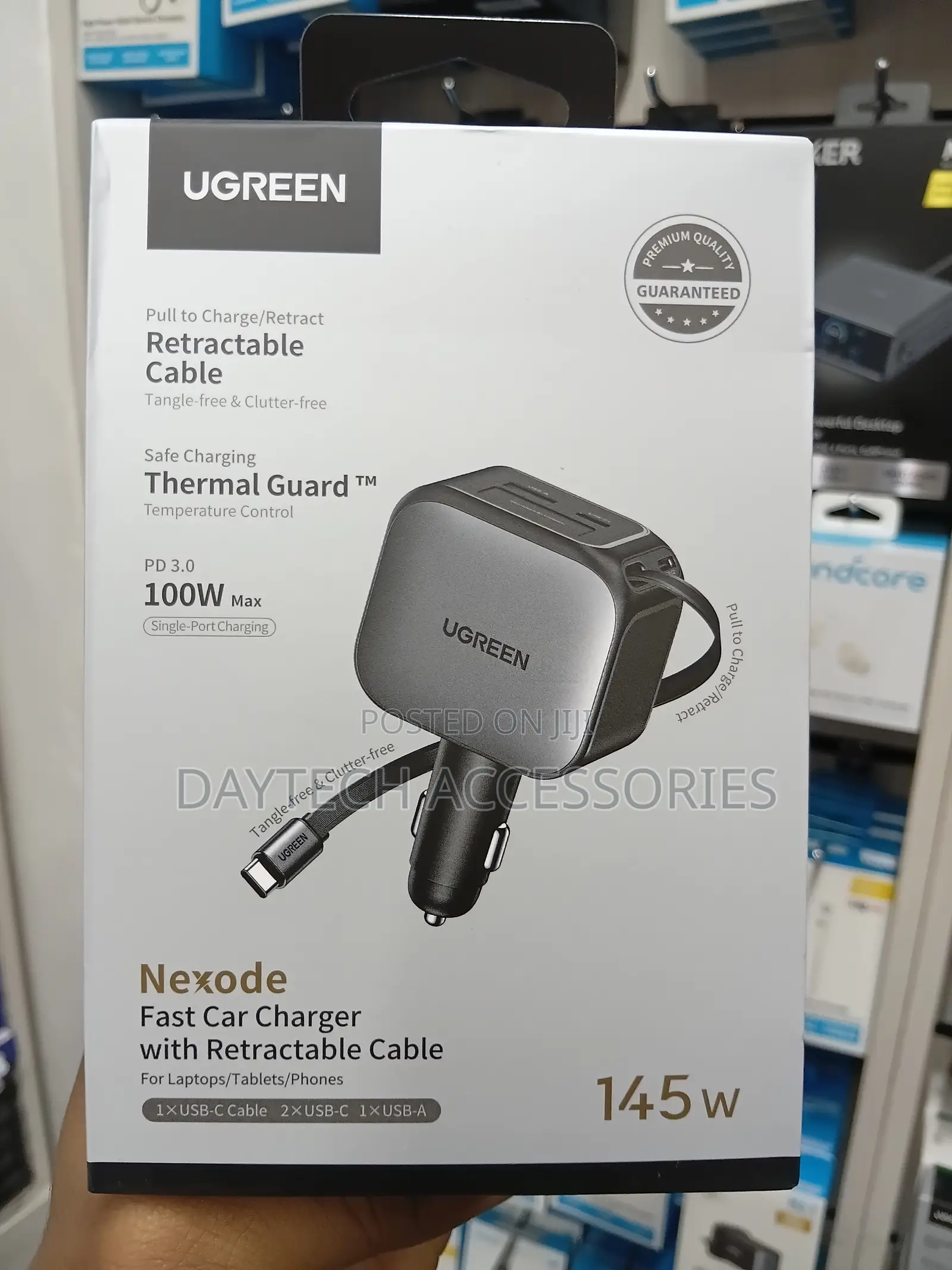 UGREEN Nexode 145W Fast Car Charger (Model EC604)