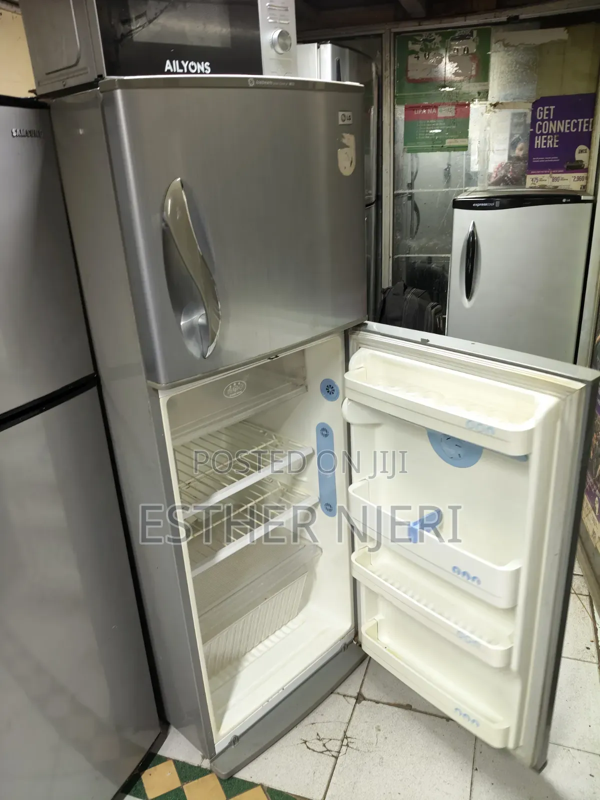 Silver LG Double Doors Fridge