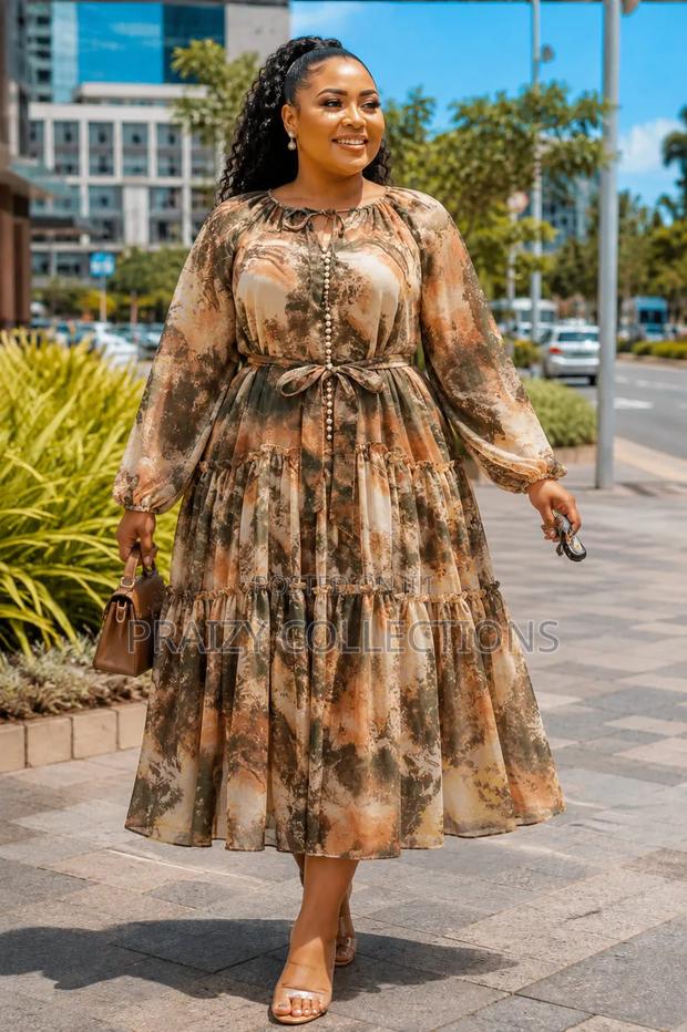 Stylish Chiffon Dress - thumbnail 2