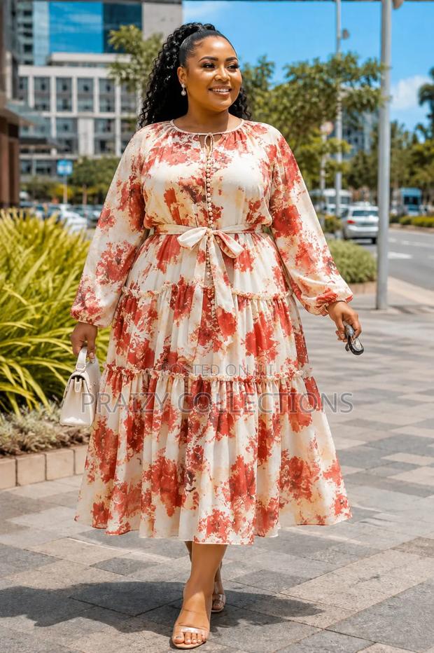 Stylish Chiffon Dress - thumbnail 4