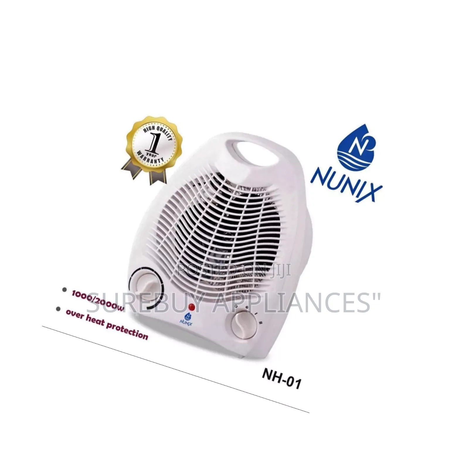 Nunix Room Heater With Fan