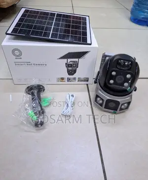 Wireless V380 Dual Lens Solar CCTV Camera – 4G Remote Viewing