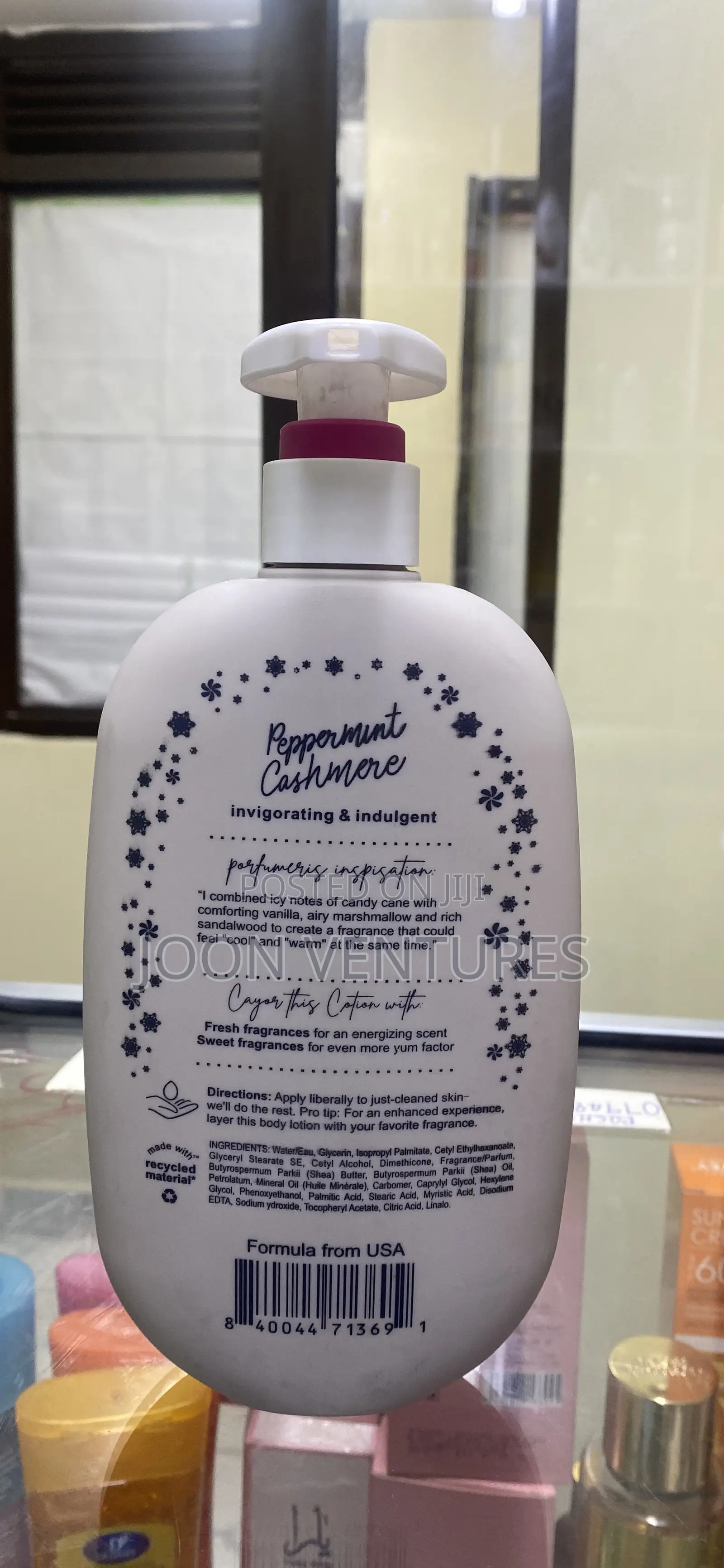 EOS Peppermint Cashmere Body Lotion