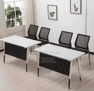 Office Cabinet : 1.2m White Folding Office Table