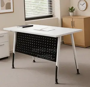 Office Cabinet : 1.2m White Folding Office Table