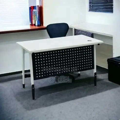Office Cabinet : 1.2m White Folding Office Table