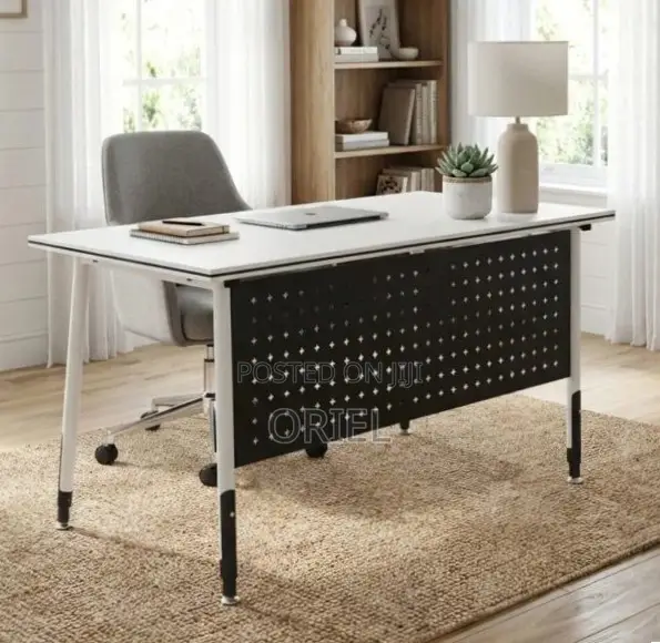 Office Cabinet : 1.2m White Folding Office Table