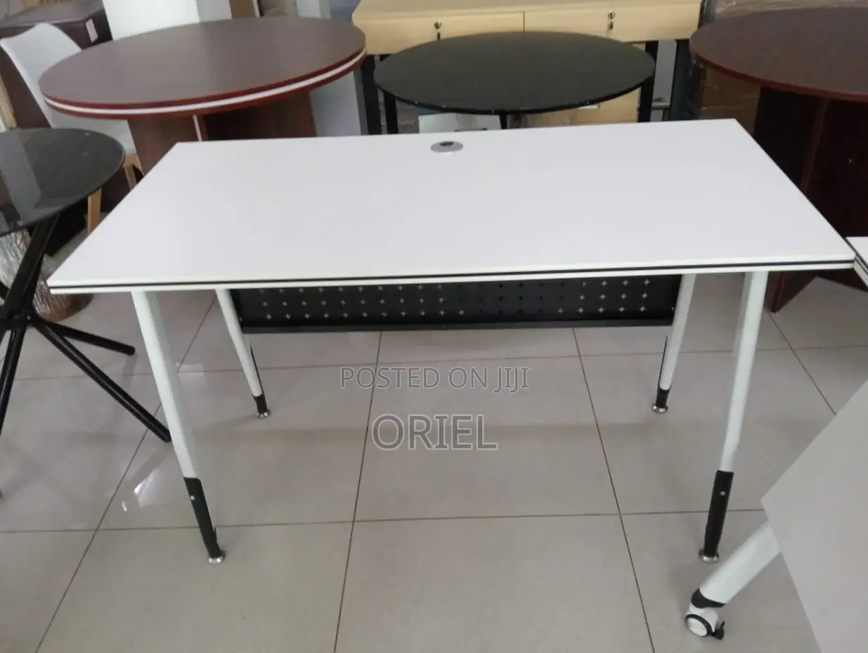 Office Cabinet : 1.2m White Folding Office Table