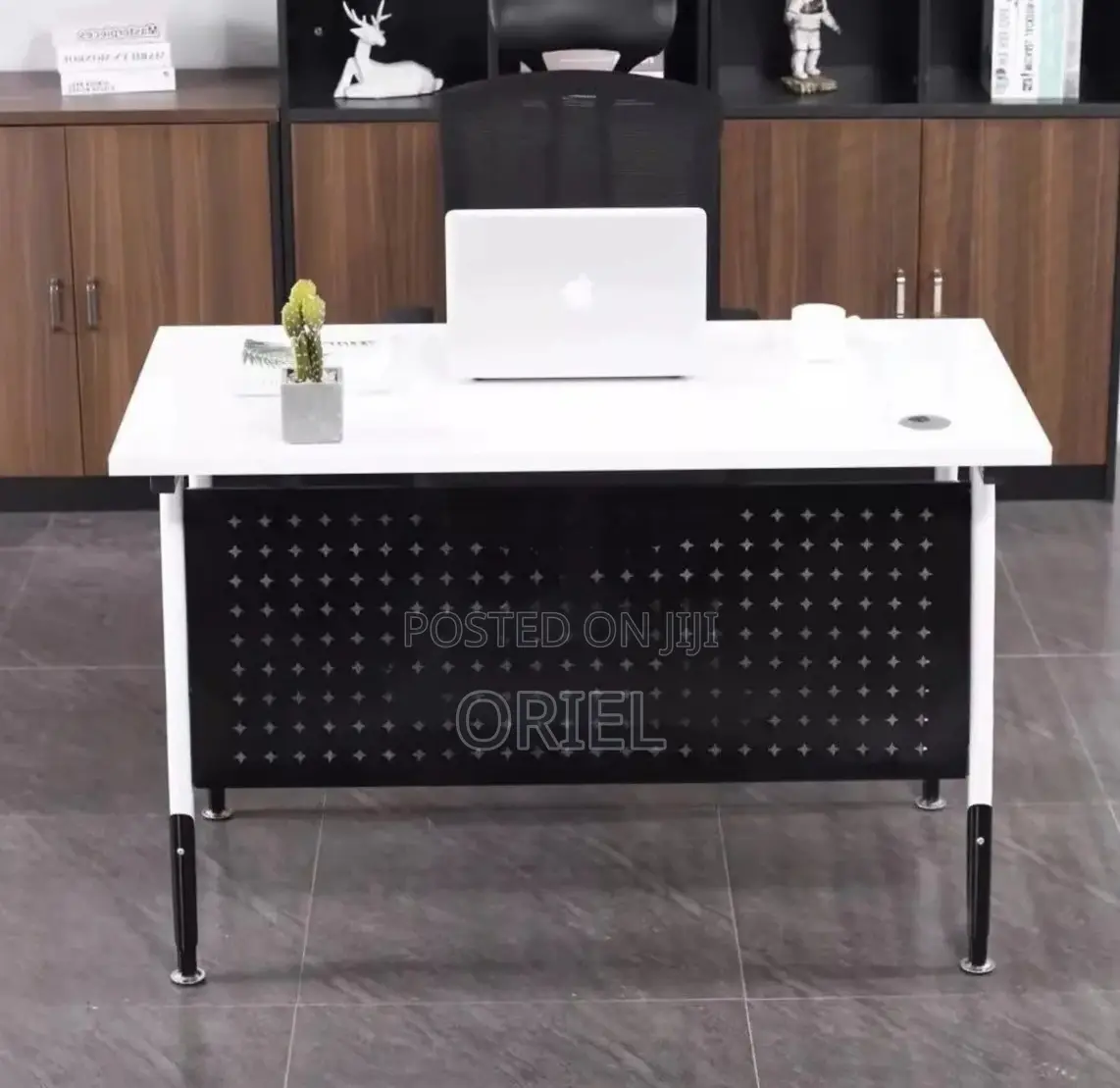 Office Cabinet : 1.2m White Folding Office Table