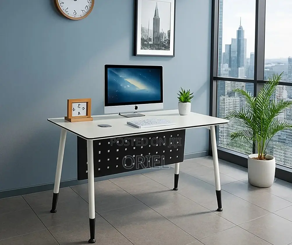 Office Cabinet : 1.2m White Folding Office Table