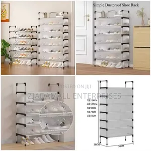 Assembled Dustproof Shoerack With 7layers