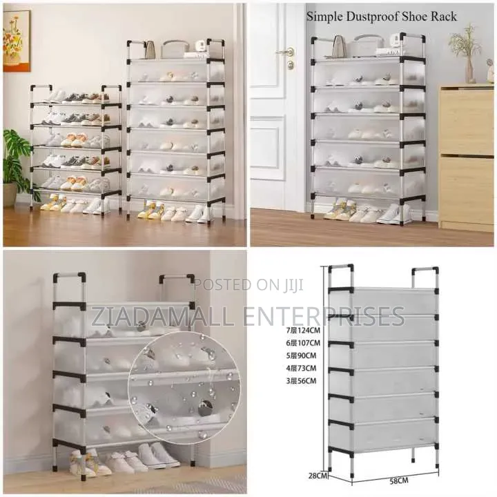 Assembled Dustproof Shoerack With 7layers