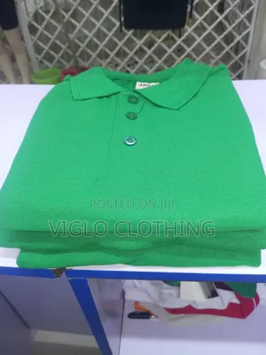 Green Plain Poloshirts Available