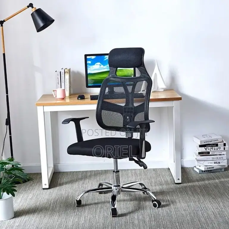 Office Chair : Height Adjustable Ergonomic Mesh Task Chair