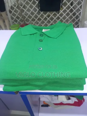 Green Plain Poloshirts Available