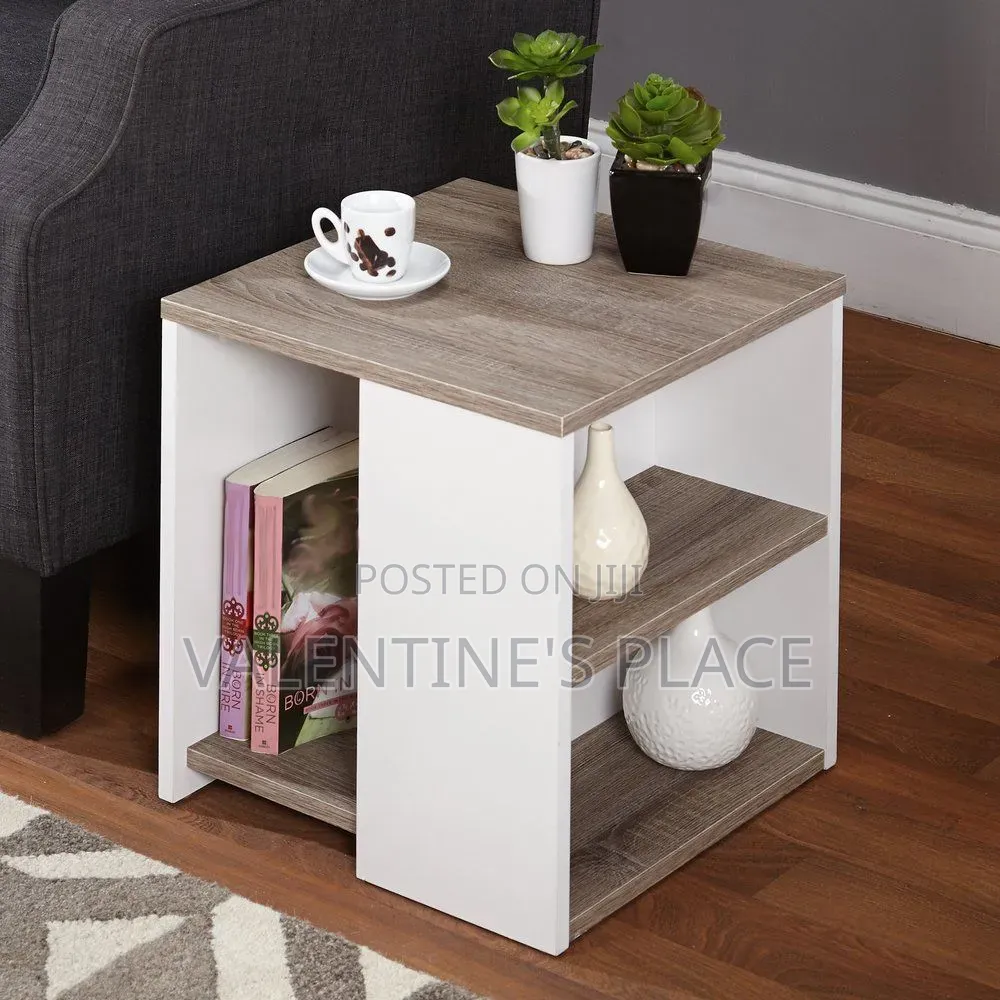 Modern Minimalist Side Table / Bedside Coffee Table With Storage