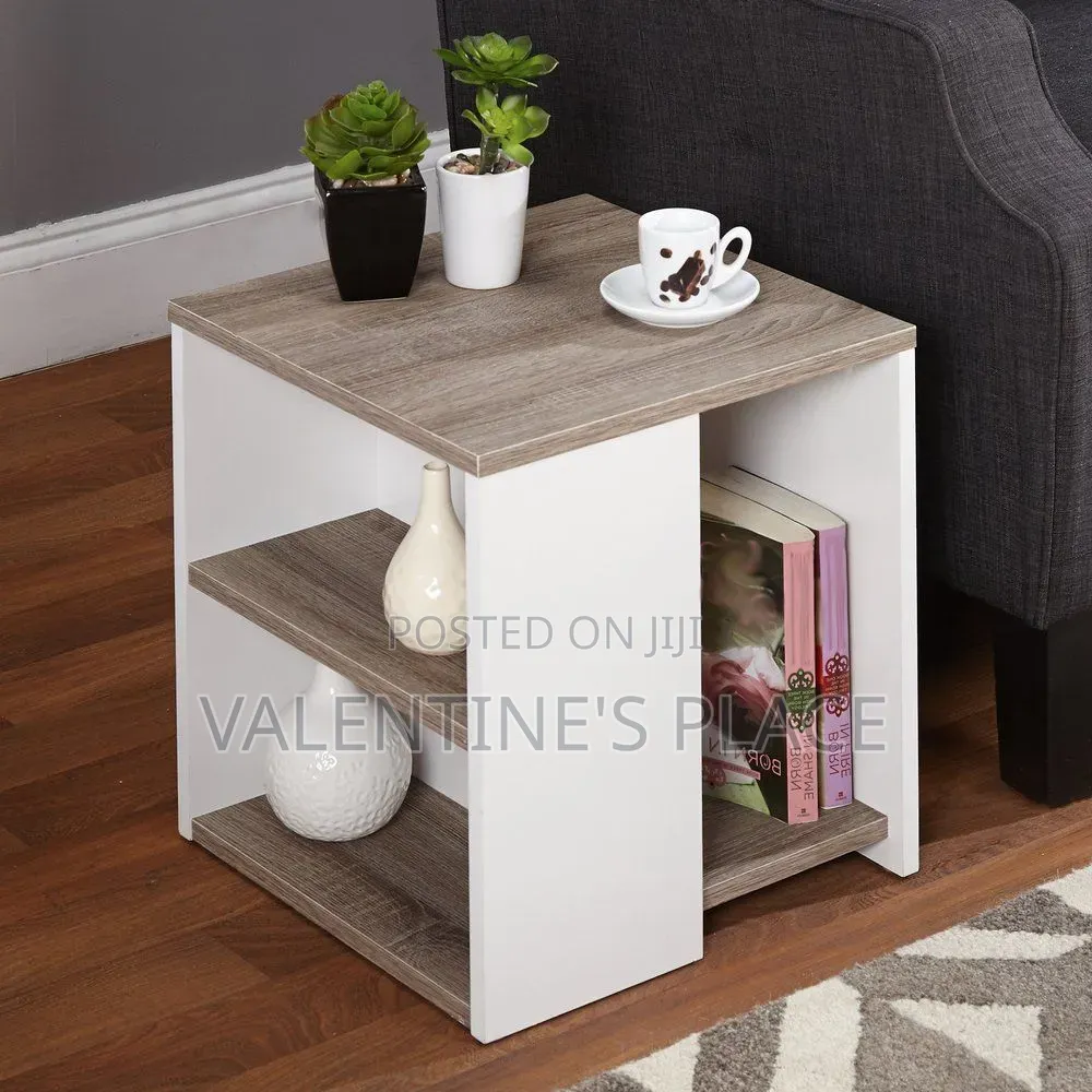 Modern Minimalist Side Table / Bedside Coffee Table With Storage