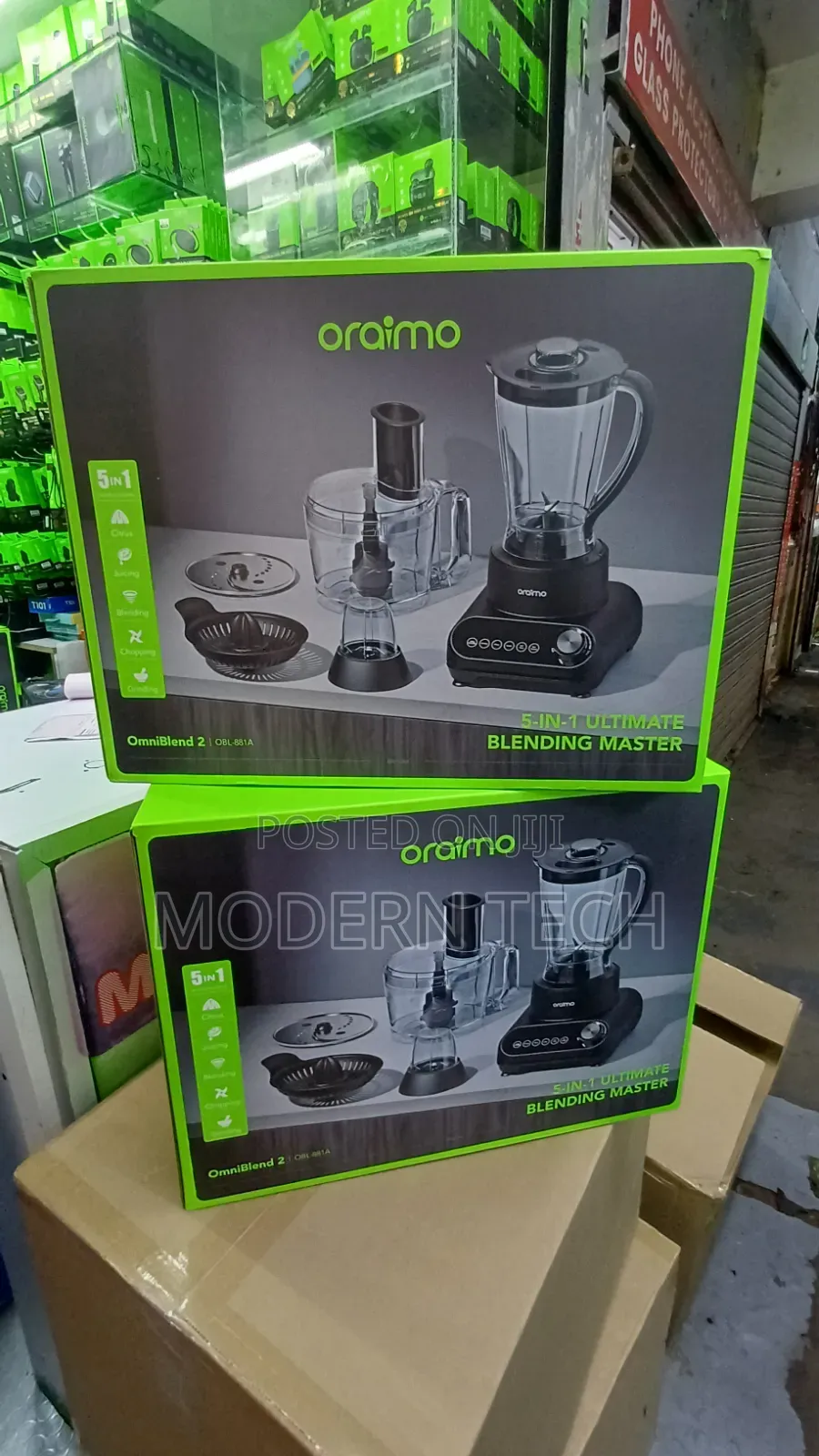 Oraimo OmniBlend 2 21000 RPM Speed 5-in-1 Blender