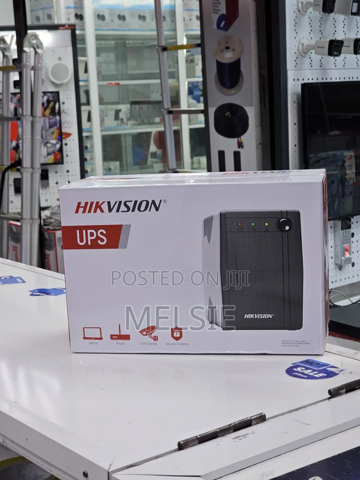 Hikvision 1000VA UPS Power Backup for Computers, CCTV Networking