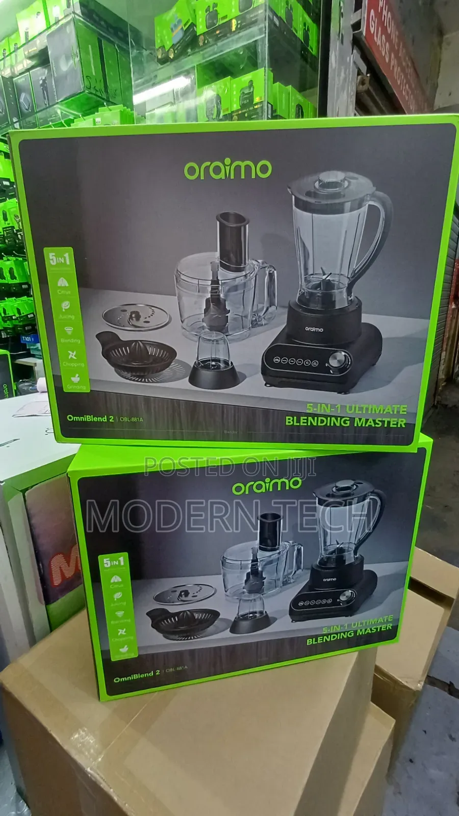 Oraimo OmniBlend 2 21000 RPM Speed 5-in-1 Blender