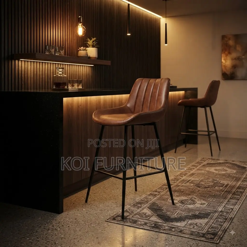 Brastool; Silvee Leather Home Barstool