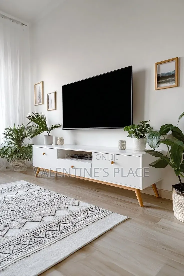 Modern Scandinavian 5ft TV Stand / Media Console Cabinet