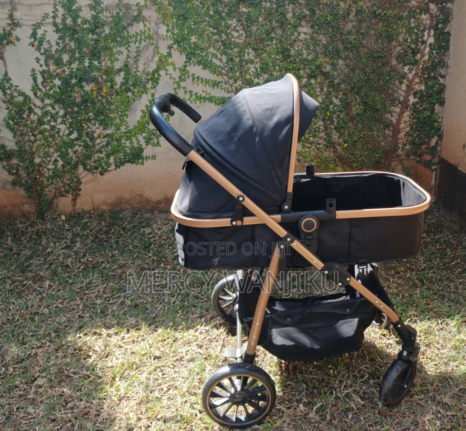 Brand New Luxury Black Baby Pram/Stroller – Stylish Comfortable