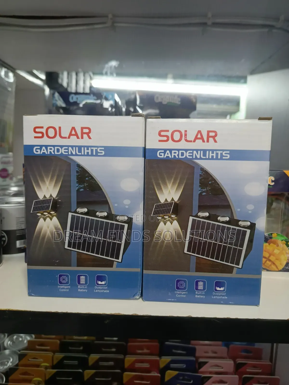 2 Pieces EcoGlow Up Down Wireless Solar Accent Wall Light