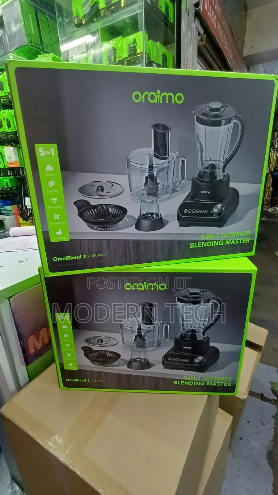 Oraimo OmniBlend 2 Food Processor Blender With Grinder Juicer