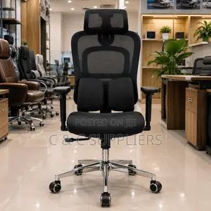 Executive Mesh Chair With Lumber Support.