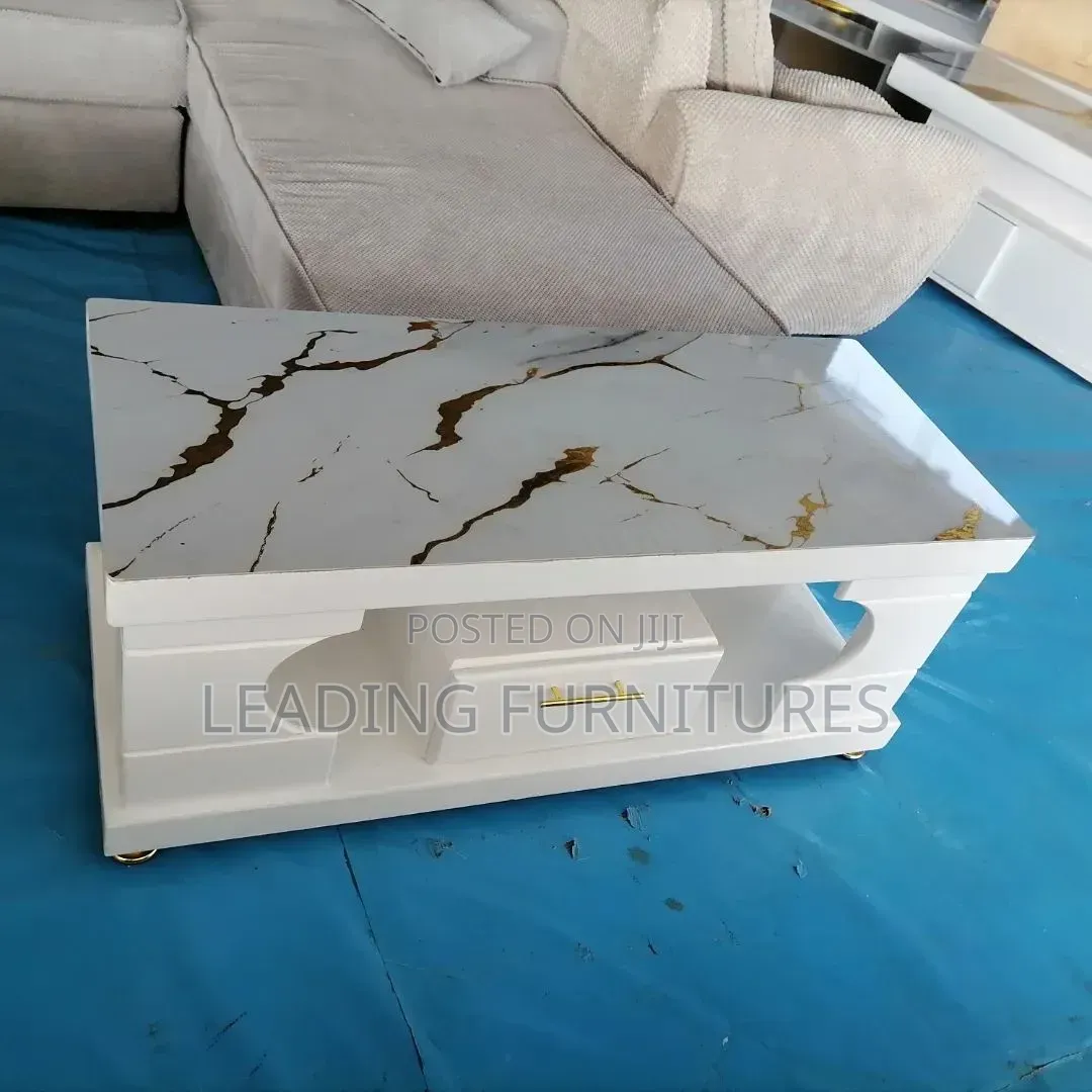 Coffee Table With Marble Top Color White