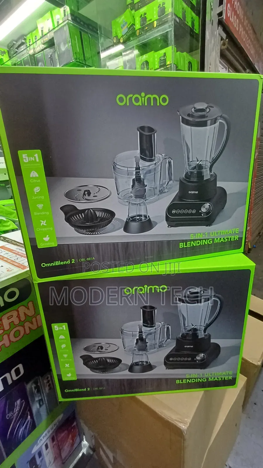 Oraimo OmniBlend 2 5-in-1 Blender 1500W High-Speed Food Processor