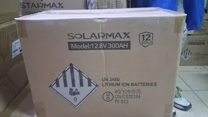 Solarmax 12.8V 300AH Lithium Iron Phosphate (LiFePO4) Battery.