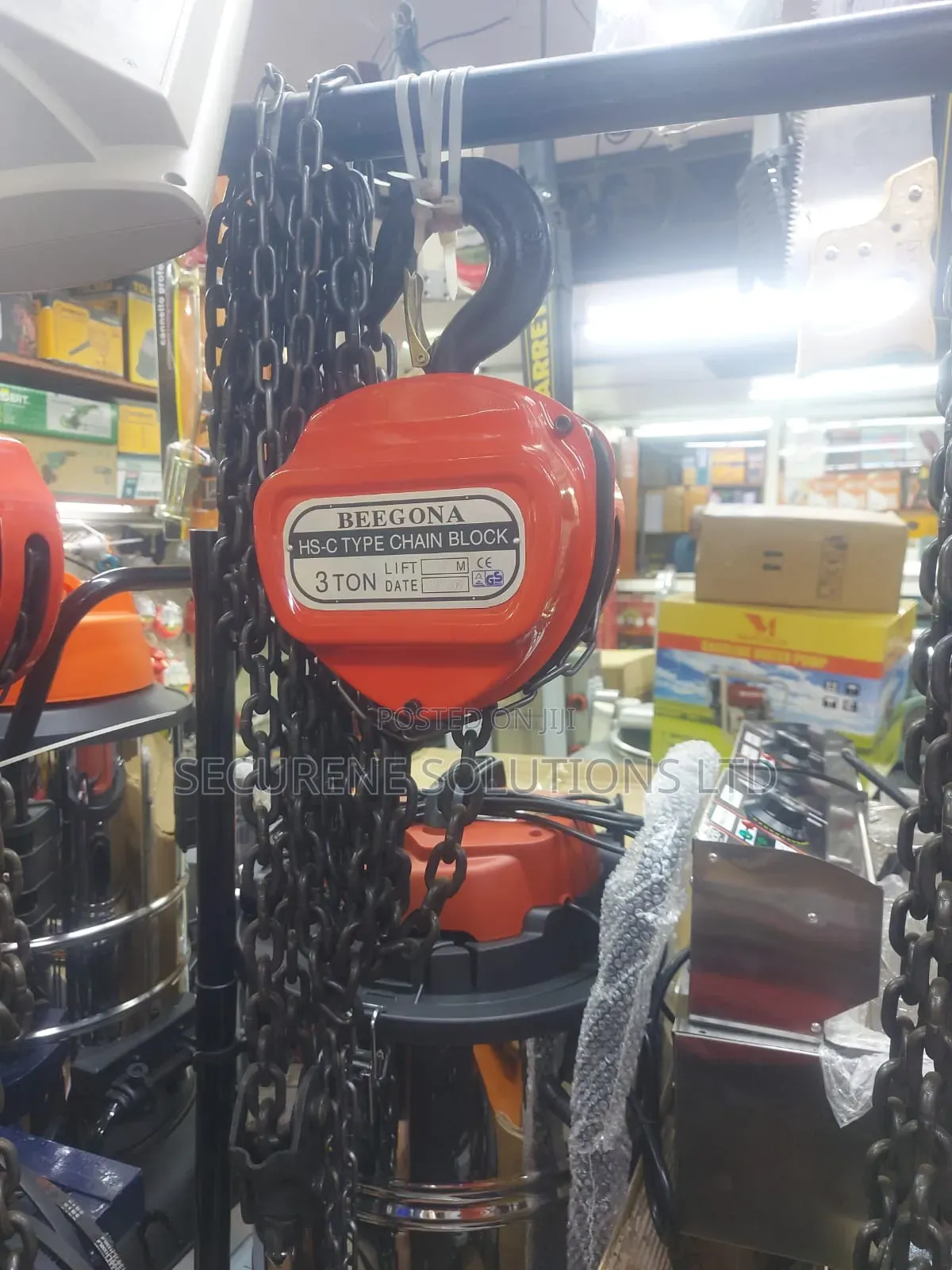Beegona HS-C Type Chain Block Is a Heavy-Duty (3-Ton ,3000 Kg)
