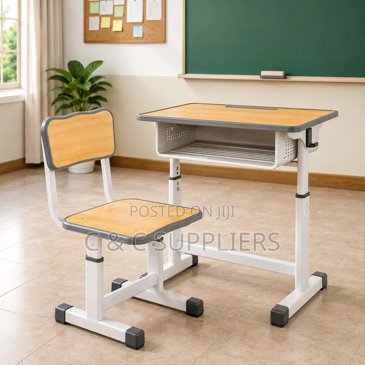 Kid's Modern Desk and Chair Combo.